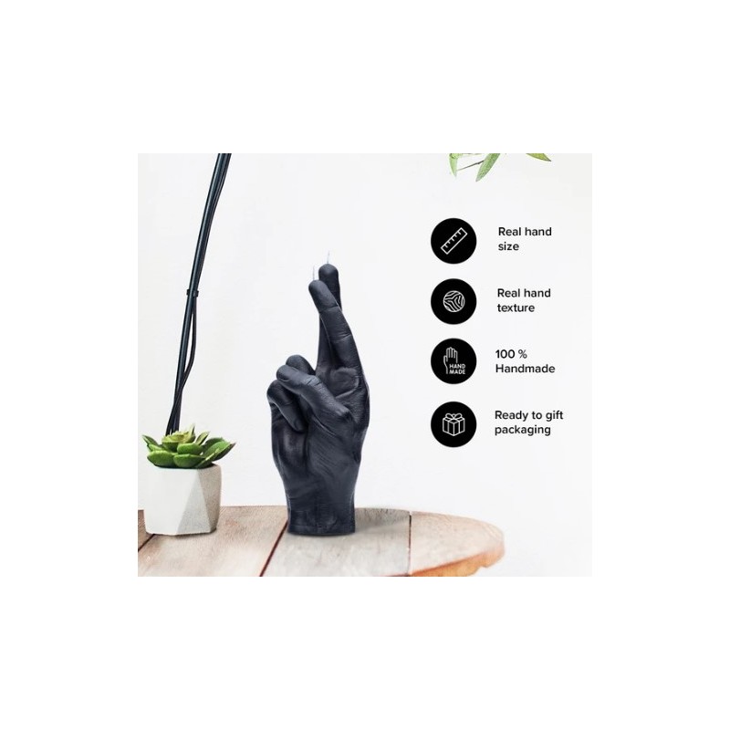 CandleHand "Crossed Fingers",  Black