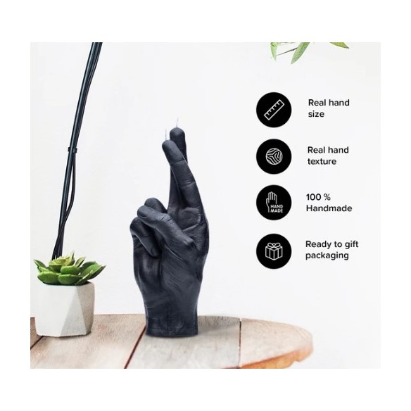 CandleHand "Crossed Fingers",  Black