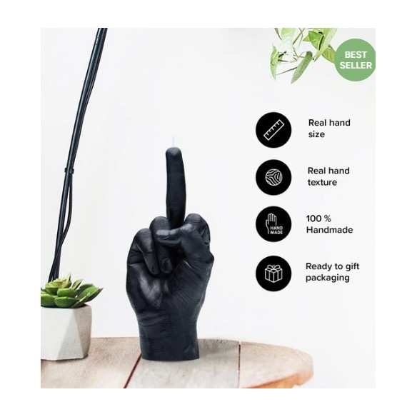 CandleHand "F*ck you", Black