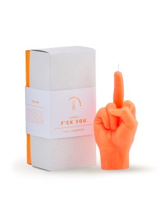 CandleHand "F*ck you", Orange Neon