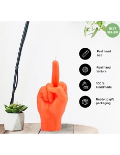 CandleHand "F*ck you", Orange Neon 2
