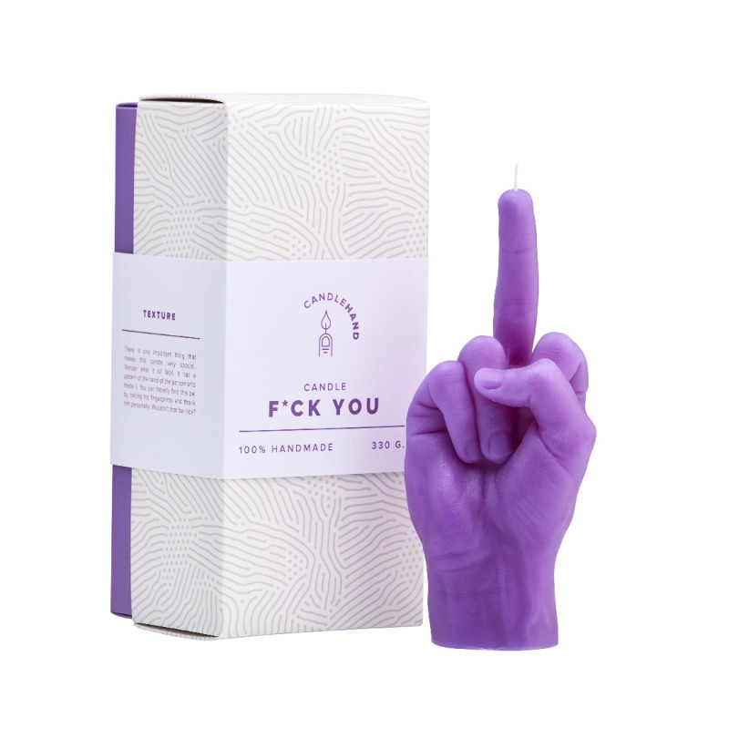 CandleHand "F*ck you", Purple