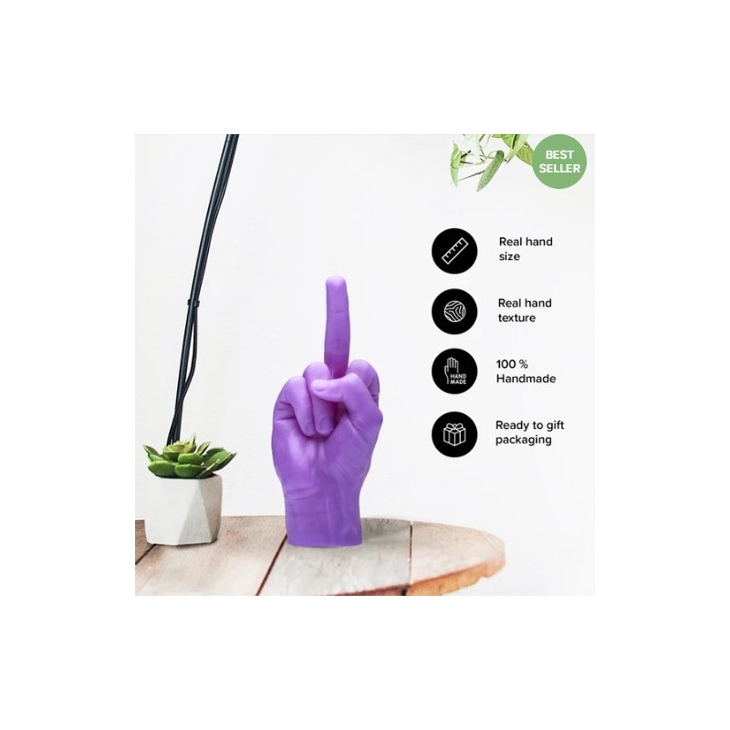 CandleHand "F*ck you", Purple