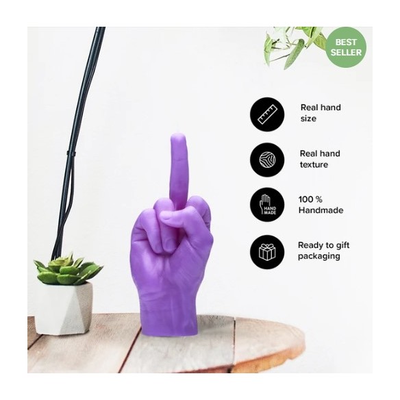 CandleHand "F*ck you", Purple