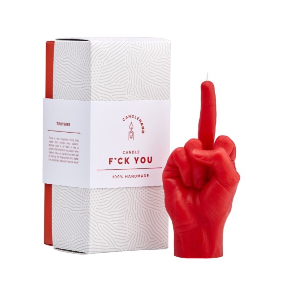 CandleHand "F*ck you", Red