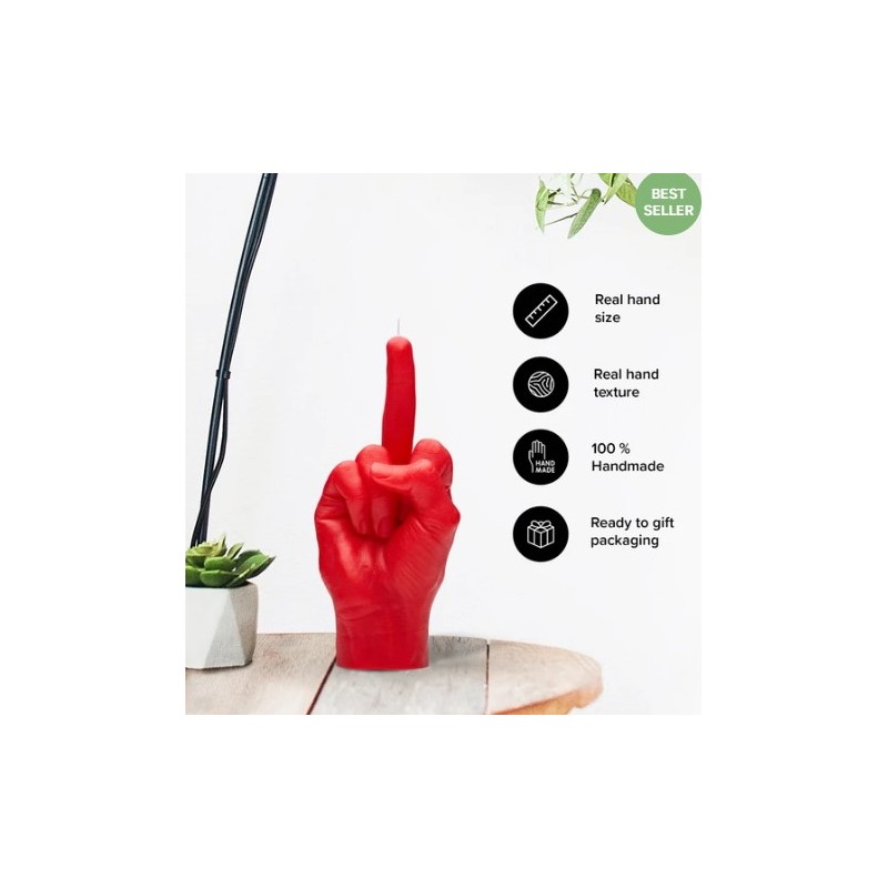 CandleHand "F*ck you", Red