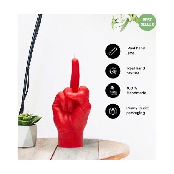 CandleHand "F*ck you", Red