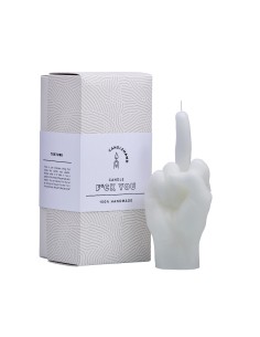 CandleHand "F*ck you", White