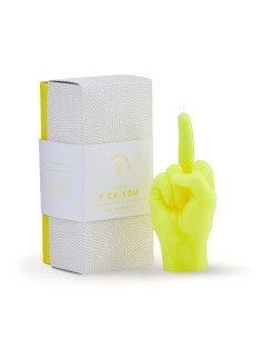 CandleHand "F*ck you", Yellow Neon