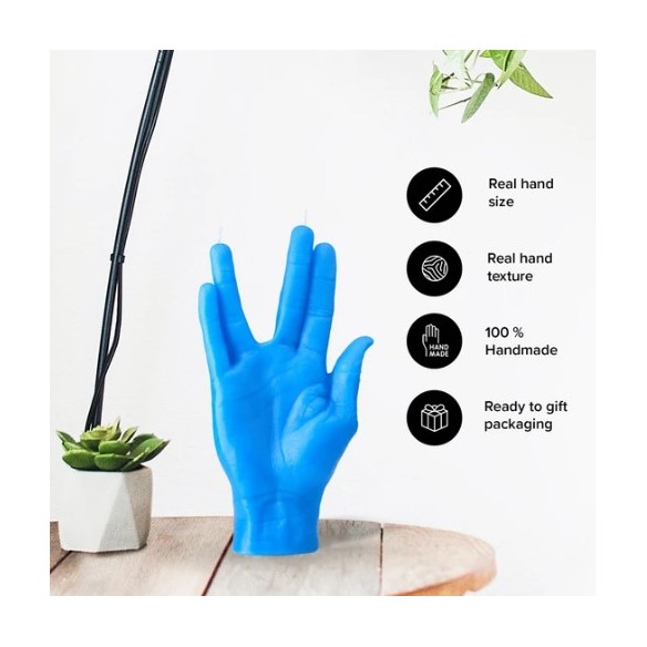 CandleHand "LLAP",  Blue