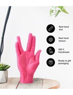 CandleHand "LLAP",  Pink 2