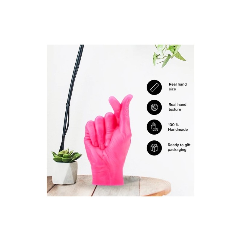 CandleHand "Love",  Pink