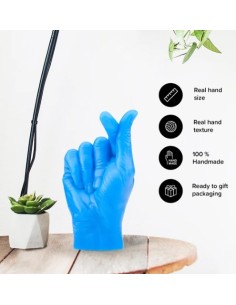 CandleHand "Love",  Blue 2