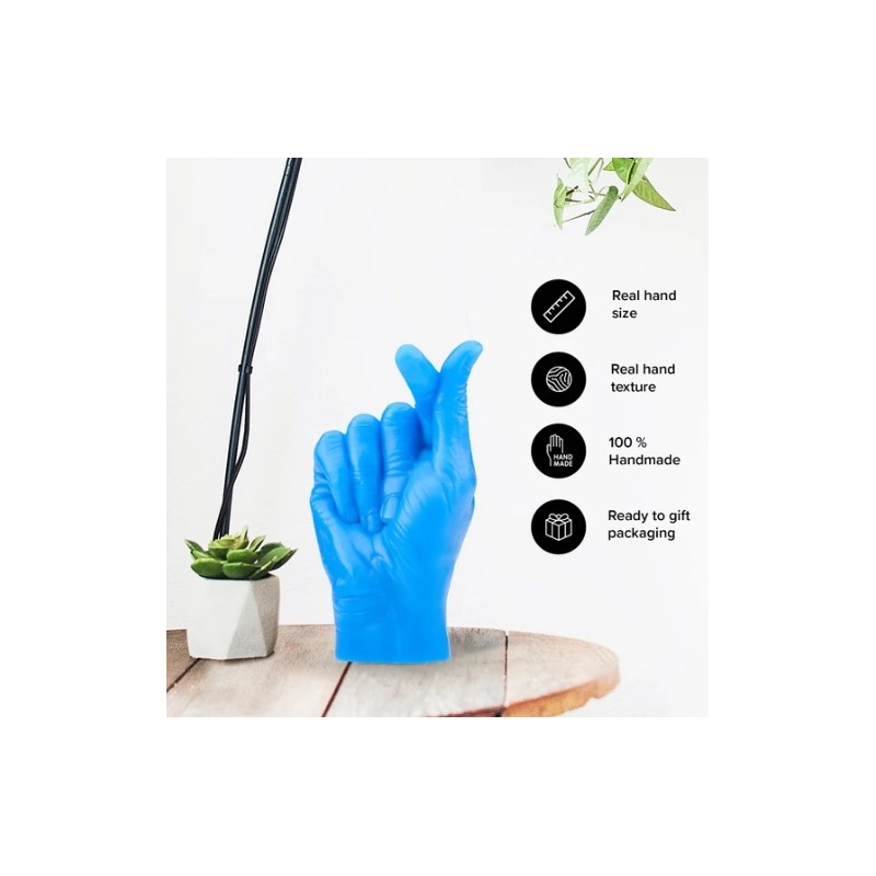 CandleHand "Love",  Blue