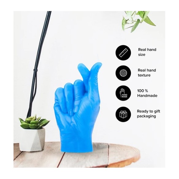 CandleHand "Love",  Blue