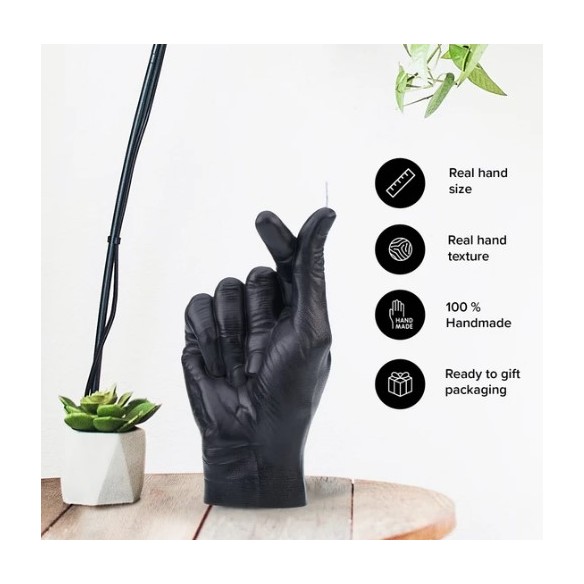 CandleHand "Love",  Black