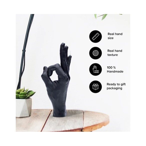 CandleHand "Ok", Black