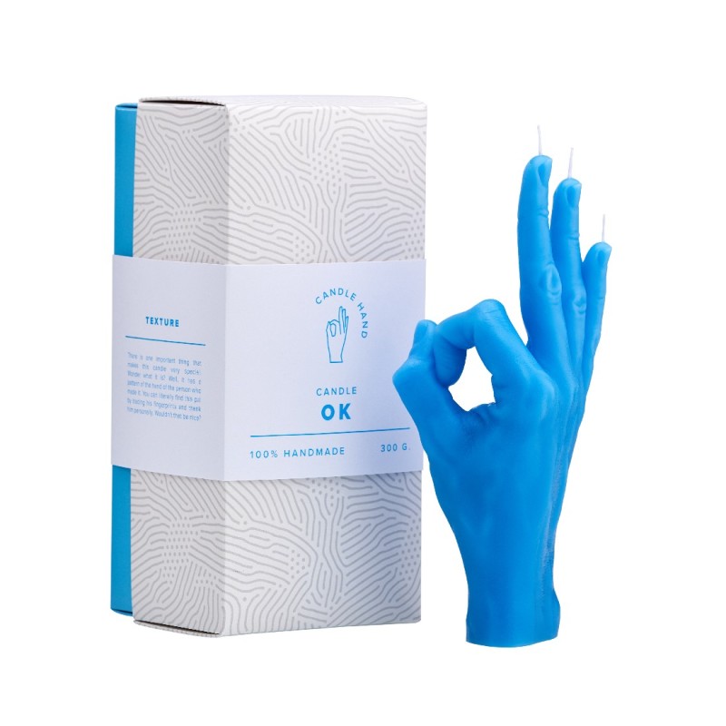 CandleHand "Ok", Blue