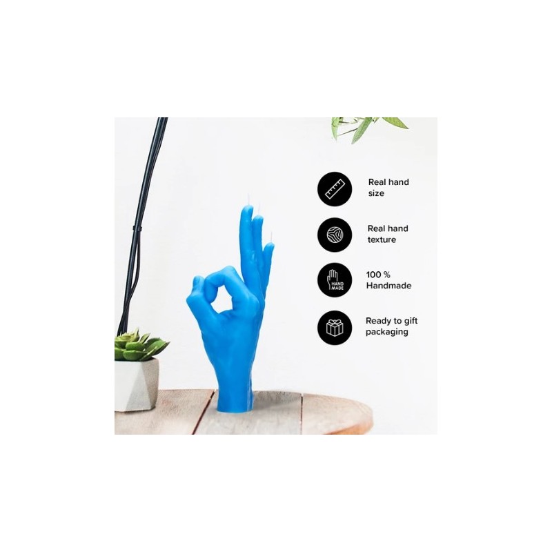 CandleHand "Ok", Blue