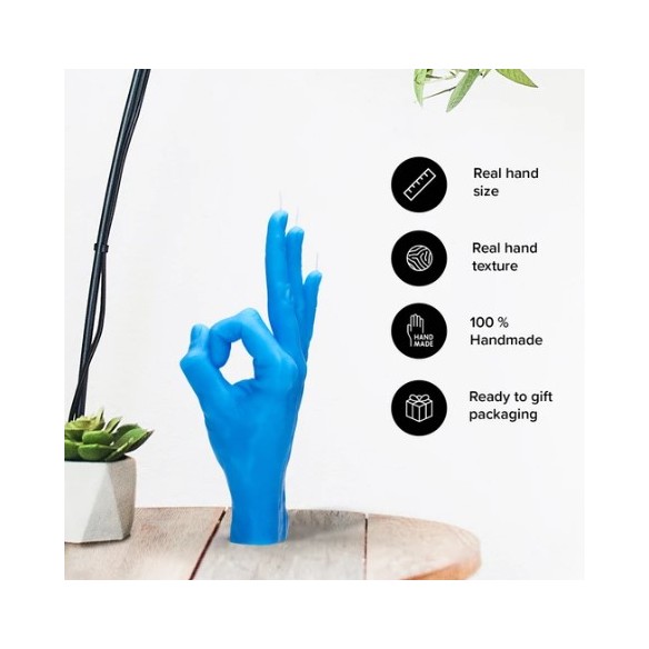 CandleHand "Ok", Blue