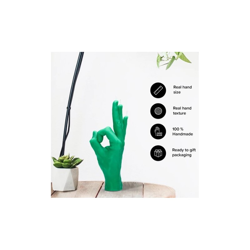 CandleHand "Ok", Green