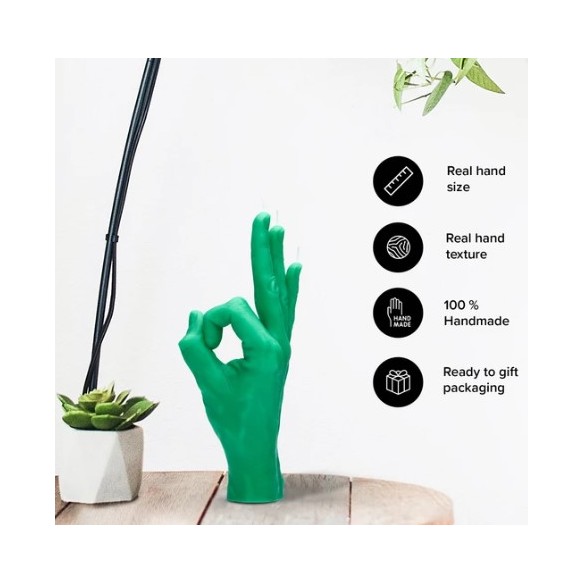 CandleHand "Ok", Green