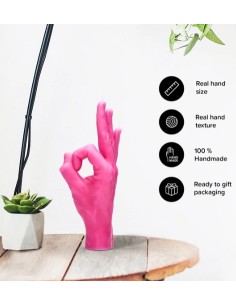 CandleHand "Ok", Pink 2