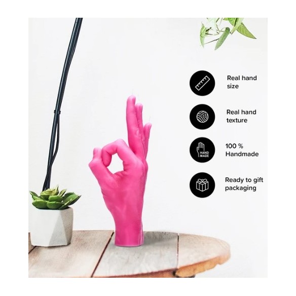 CandleHand "Ok", Pink