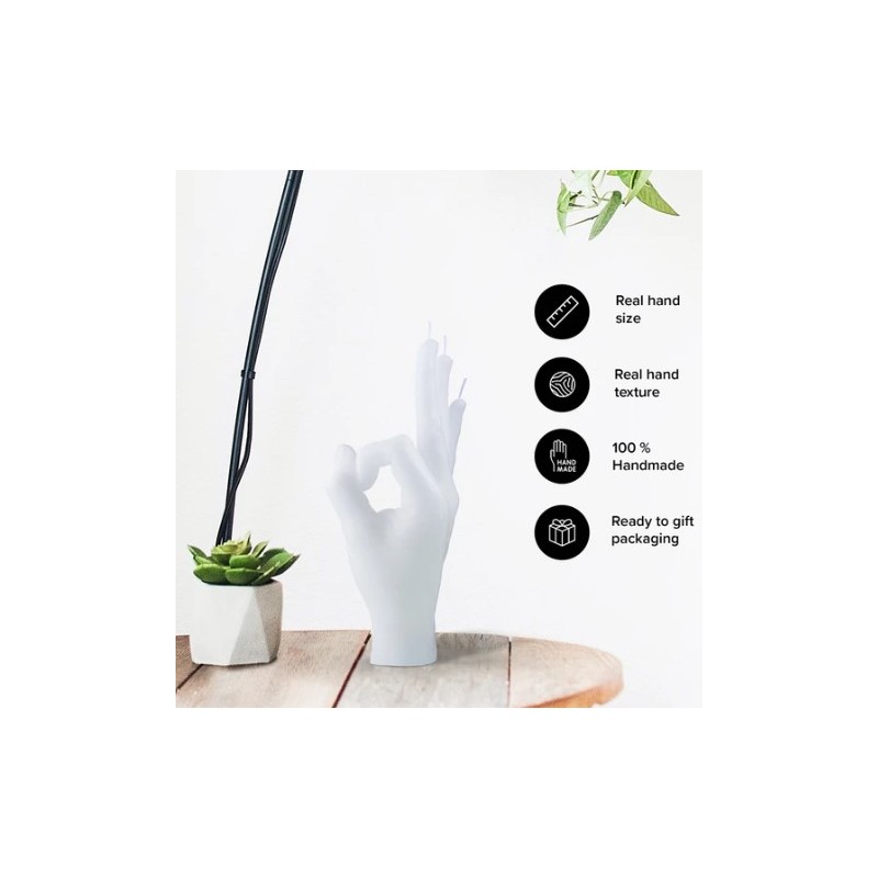 CandleHand "Ok", White