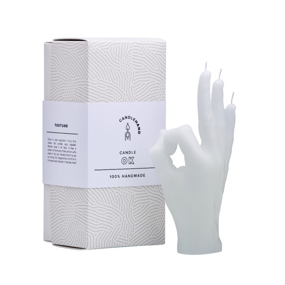CandleHand "Ok", White