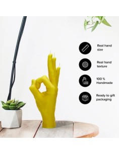CandleHand "Ok", Yellow 2