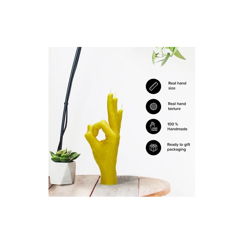 CandleHand "Ok", Yellow