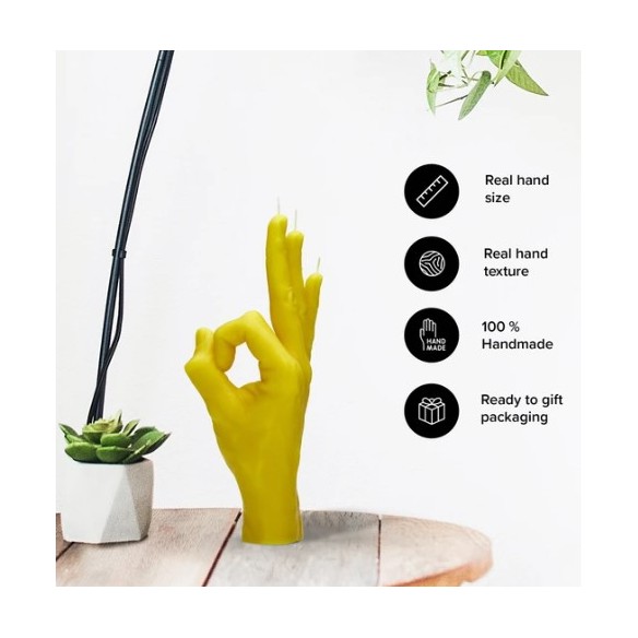 CandleHand "Ok", Yellow