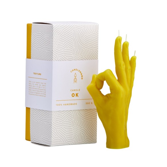 CandleHand "Ok", Yellow
