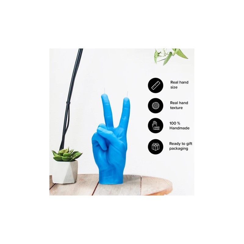 CandleHand "Peace", Blue