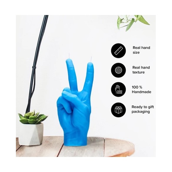 CandleHand "Peace", Blue