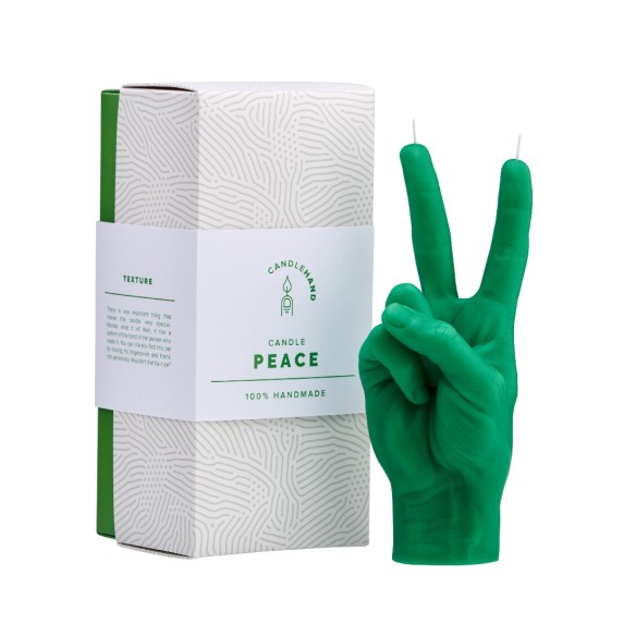 CandleHand "Peace", Green