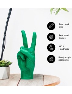 CandleHand "Peace", Green 2