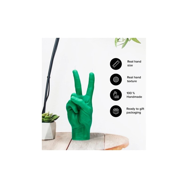 CandleHand "Peace", Green