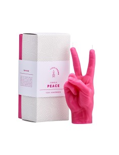 CandleHand "Peace", Pink