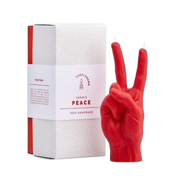 CandleHand "Peace", Red