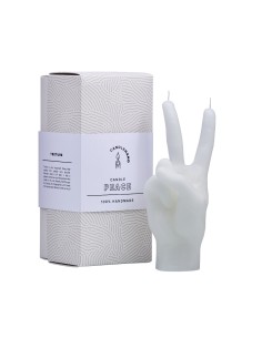 CandleHand "Peace", White