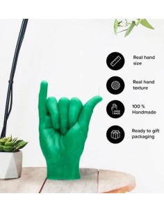 CandleHand "Shaka", Green 2