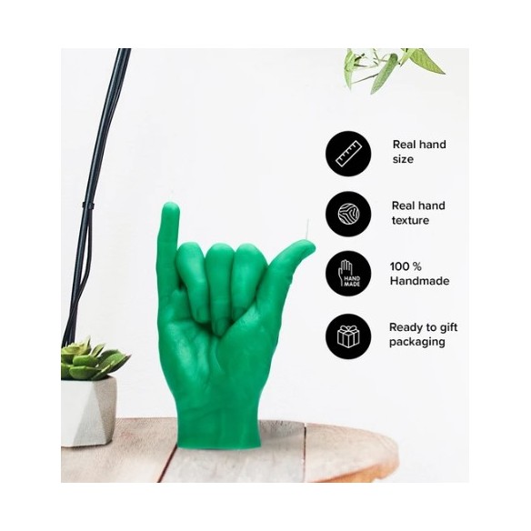 CandleHand "Shaka", Green