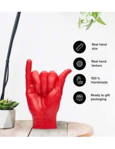 CandleHand "Shaka", Red 2