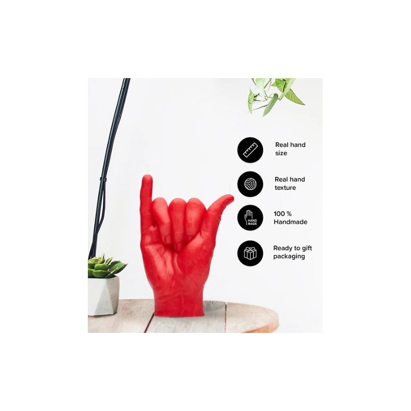 CandleHand "Shaka", Red