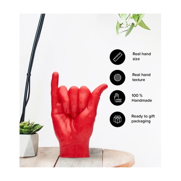 CandleHand "Shaka", Red