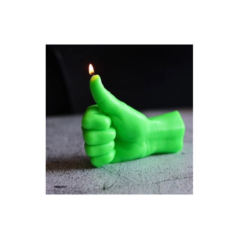 CandleHand "Thumbs Up", Green Neon