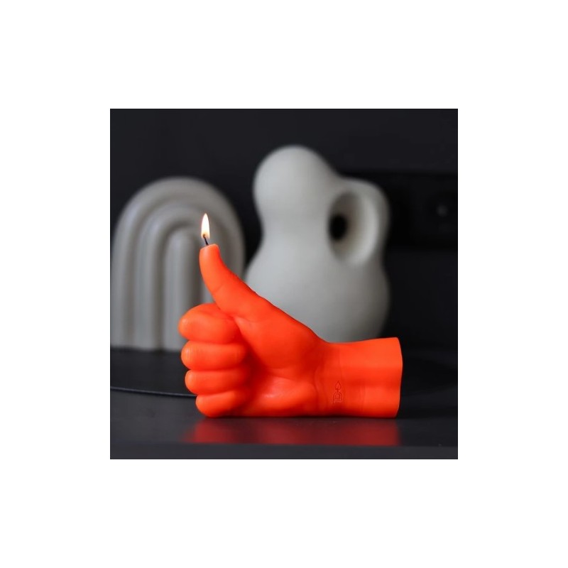 CandleHand "Thumbs Up", Orange Neon