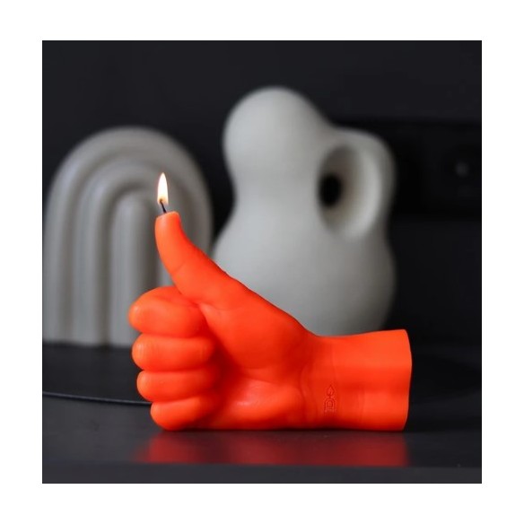 CandleHand "Thumbs Up", Orange Neon